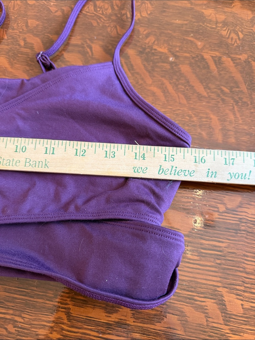 ALO Yoga Enso Tank Plum Crossover Bralette Tank size Large - Picture 7 of 8